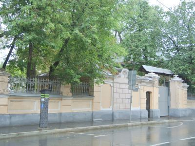 Ограда с воротами, 1896 г., архитектор Н.И.Якунин