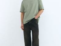 Футболка с принтом, Зеленый