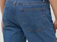 Прямые джинсы, Синий