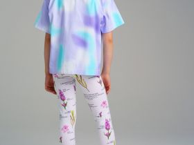 Брюки трикотажные для девочек (легинсы укороченные), 2 пары в комплекте