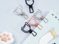 Зажимы для бумаг Meshu "Cute Cats" 6 шт 33 мм, ассорти, бокс с европодвесом