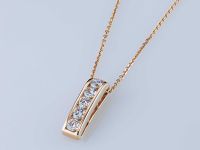 Классическая подвеска из красного золота э0212пд04220002_white