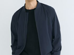 Бомбер на молнии, Синий