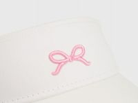 Козырёк на липучке для девочек, Белый