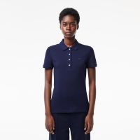Женское поло Lacoste приталенного кроя из эластичного хлопка