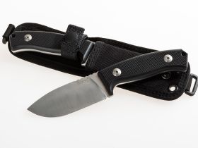 Нож с фиксированным клинком LionSteel M2 G10, сталь D2, рукоять G-10, черный