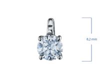 Классическая подвеска из серебра э0612пд04202858_white