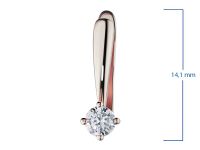 Серьги из красного золота с бриллиантами э0201сг02163900