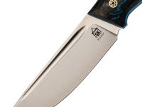 Нож Стрела, сталь Elmax, рукоять карбон, черно-синий