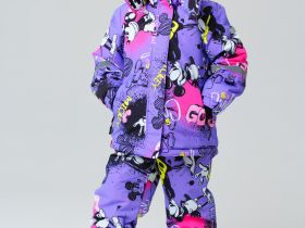 Комплект текстильный с полиуретановым покрытием для девочек: куртка, полукомбинезон