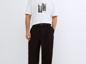 Футболка с принтом, Белый