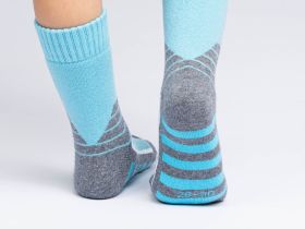 Термоноски трикотажные для девочек (низкие махровые)