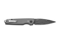 Автоматический нож Kershaw Launch 18, сталь Damascus, рукоять алюминий, серый
