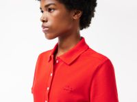 Женское поло Lacoste приталенного кроя из эластичного хлопка