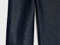 Джинсы Straight с люрексом для девочек, Черный