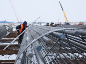 Четыре опоры Ленского моста планируют установить в 2025 году