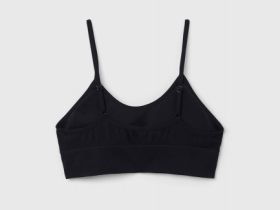 Базовый топ с вкладышами, Черный