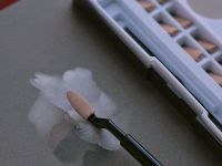 Набор прессованной пастели nuance., Tablette chromatique, серые оттенки, 10 цв., с инструментами