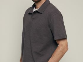 Поло из хлопка свободного силуэта