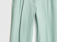 Брюки прямого силуэта со стрелками, Зеленый