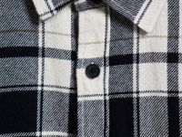 Рубашка в клетку из хлопка, Белый