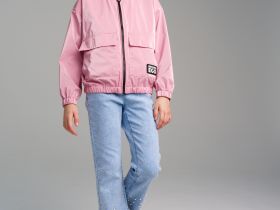 Куртка текстильная с полиуретановым покрытием для девочек