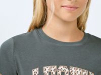 Футболка с принтом для девочек, Серый