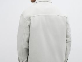 Рубашка из хлопкового твила, Белый