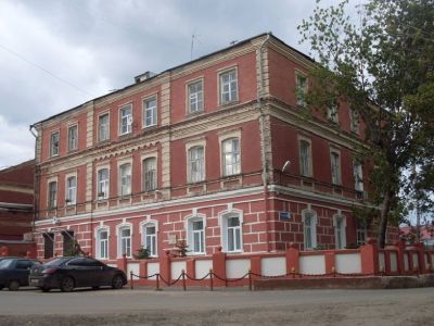 Фабрика товарищества нижегородской льнопрядильной мануфактуры. Контора с квартирами для служащих