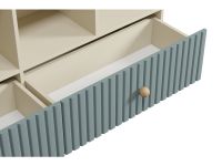 Стеллаж детский Финни 155x78 Серо-зеленый