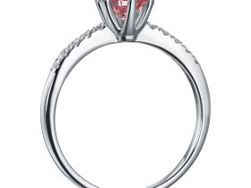 Кольцо из белого золота э4012кц06210022_pink