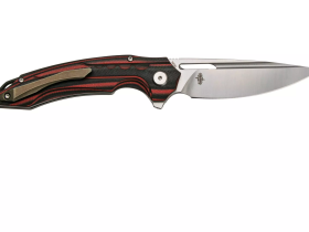 Складной нож Bestech Ornetta, сталь N690, рукоять черно-красная G10/карбон