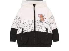 Куртка детская текстильная с полиуретановым покрытием для девочек (ветровка)