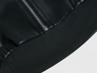 Топ-корсет из искусственной кожи, Черный