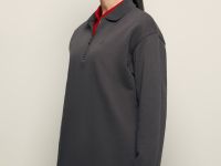 Толстовка из хлопка с отложным воротником