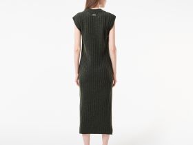 Женское обтягивающее шерстяное платье Lacoste