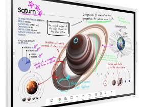 Монитор Samsung Flip Pro WM55B светло-серый