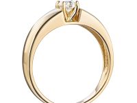 Кольцо из желтого золота с бриллиантом э0301кц01220883