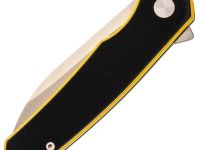 Складной нож Снайпер Техно малый, сталь VG-10, рукоять G10 черно-желтый