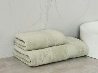 Полотенце махровое Нелл/Nell, серо-зеленое