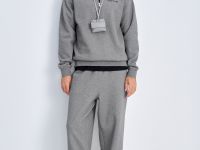 Спортивные брюки широкого кроя на высокой посадке