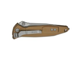 Складной нож Microtech Socom Elite Tanto 161-10TA, сталь M390, рукоять алюминий, бежевый