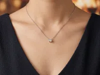 Классическая подвеска из белого золота э4012пд02121100