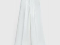 Широкие брюки со стрелками, Белый