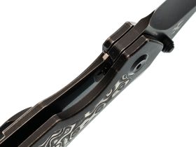 Складной нож Kansept Baba Yaga, сталь CPM 20CV, рукоять титан/карбон