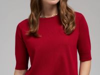 Легкий джемпер с коротким рукавом