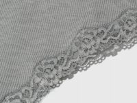 Трусы-бразилиана в рубчик, Серый