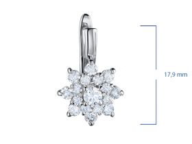 Серьги из белого золота э4712сг09160400