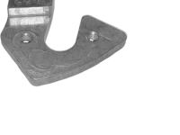 Держатель заднего переключателя &quot;петух&quot; Meta №259 фрезерованный (серебристый)