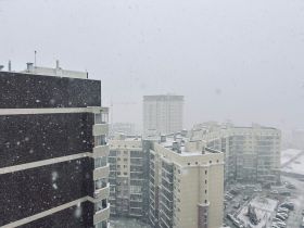 Фотофакт: в Якутске выпал первый снег